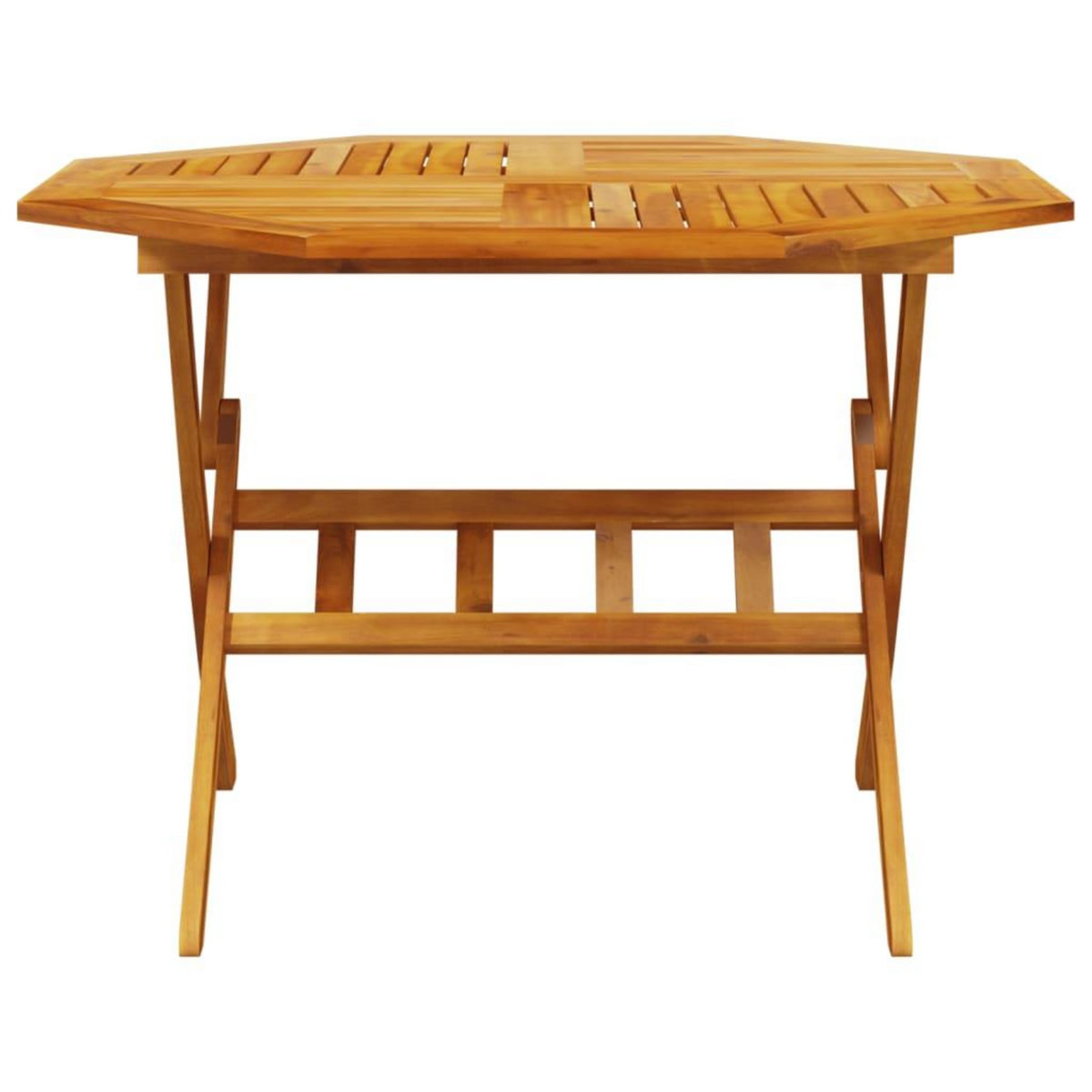 VIDAXL Table pliable de jardin Ø110x75 cm bois d'acacia solide