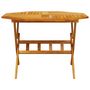 Voir la diapositive 4 : VIDAXL Table pliable de jardin Ø110x75 cm bois d'acacia solide