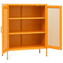 Voir la diapositive 4 : VIDAXL Armoire de rangement Jaune moutarde 80x35x101,5 cm Acier