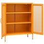 Voir la diapositive 4 : VIDAXL Armoire de rangement Jaune moutarde 80x35x101,5 cm Acier