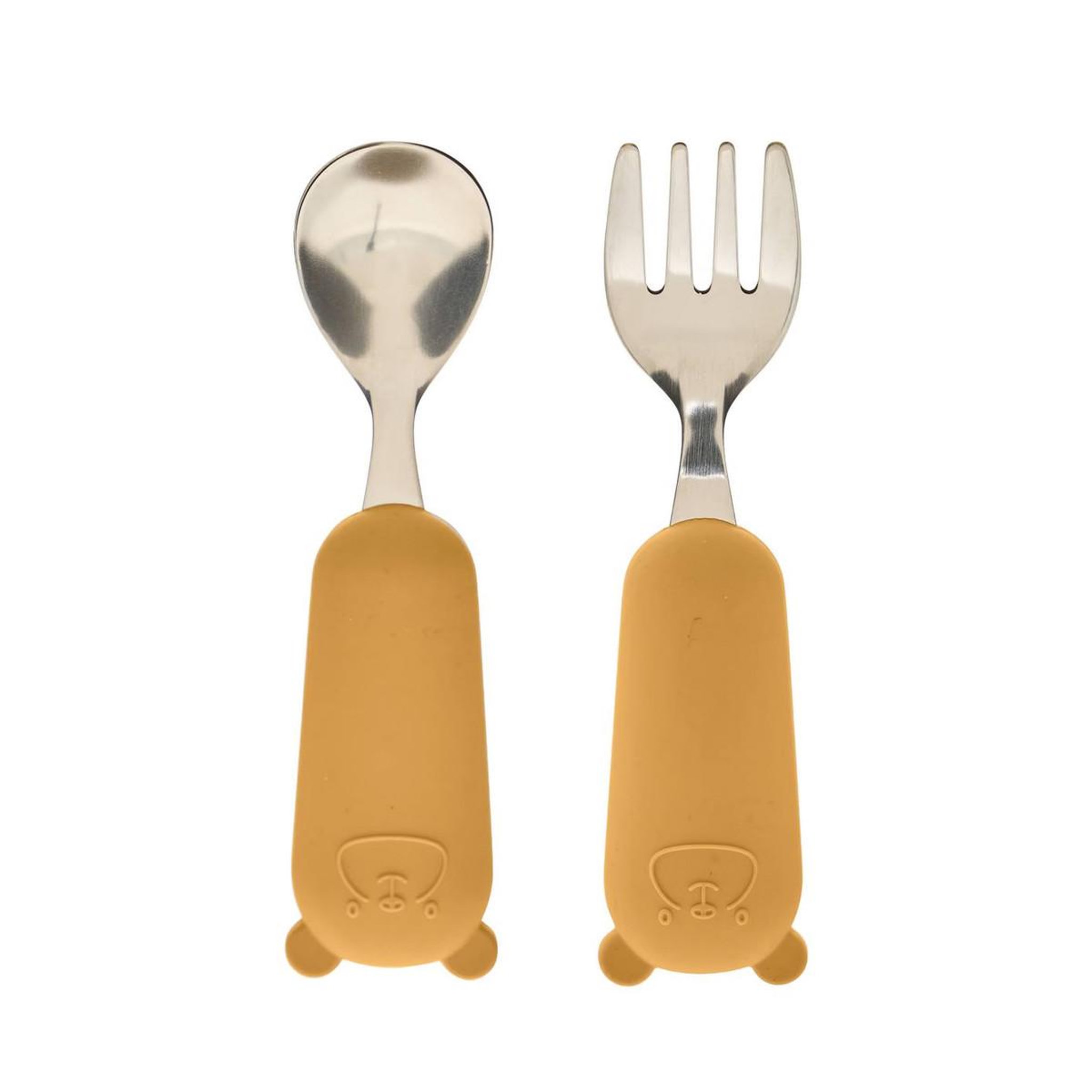 Atmosphera Kids Set couverts enfant  yum  16cm ocre