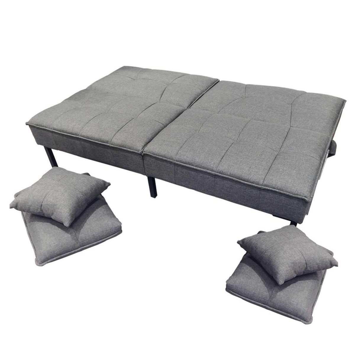 The Home Deco Factory Canapé convertible Leknes - 3 Places - Gris