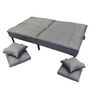Voir la diapositive 4 : The Home Deco Factory Canapé convertible Leknes - 3 Places - Gris