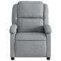 Voir la diapositive 3 : VIDAXL Fauteuil inclinable Gris clair Tissu