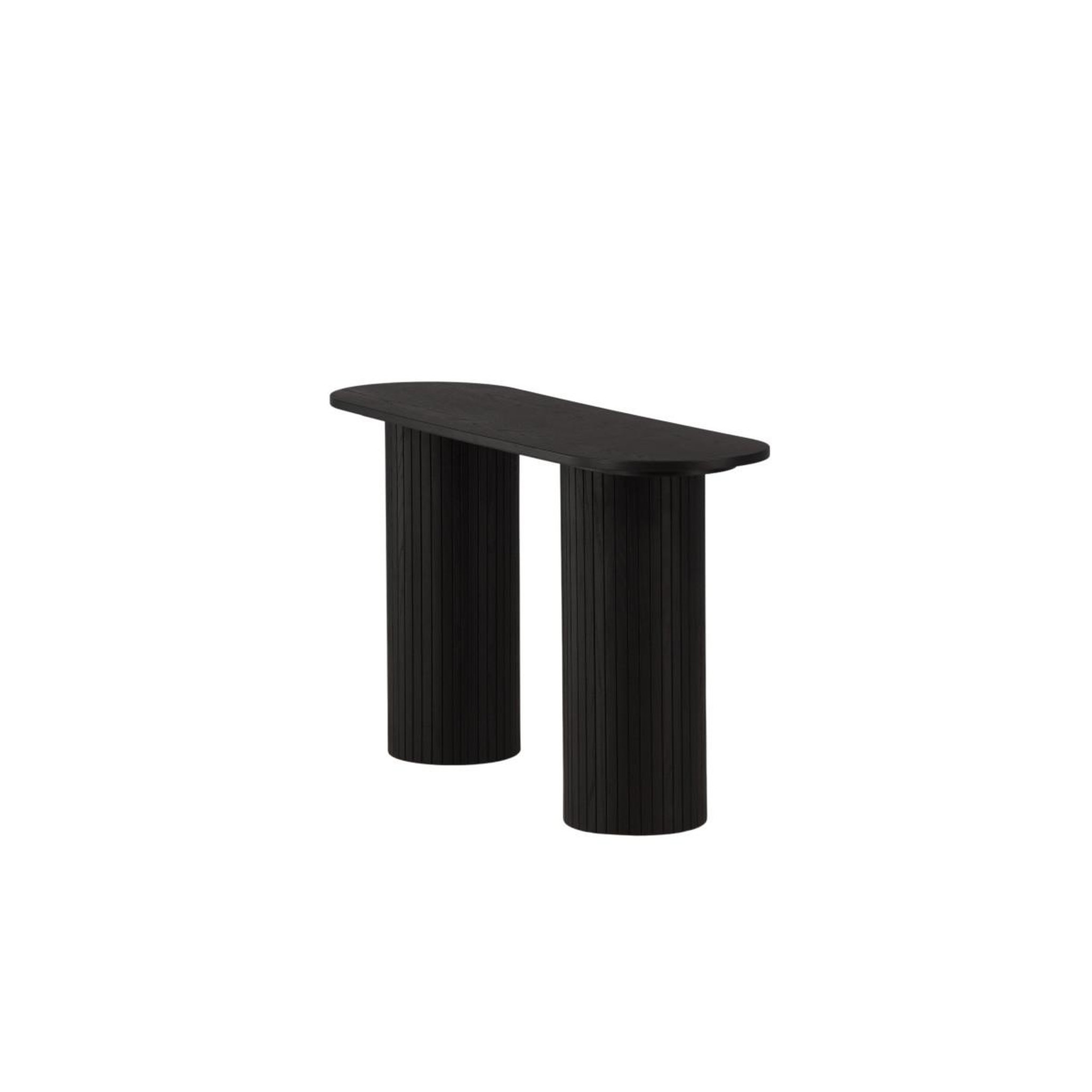 Voir la diapositive 6 : Paris Prix Console design nervuré  bianca  130cm noir