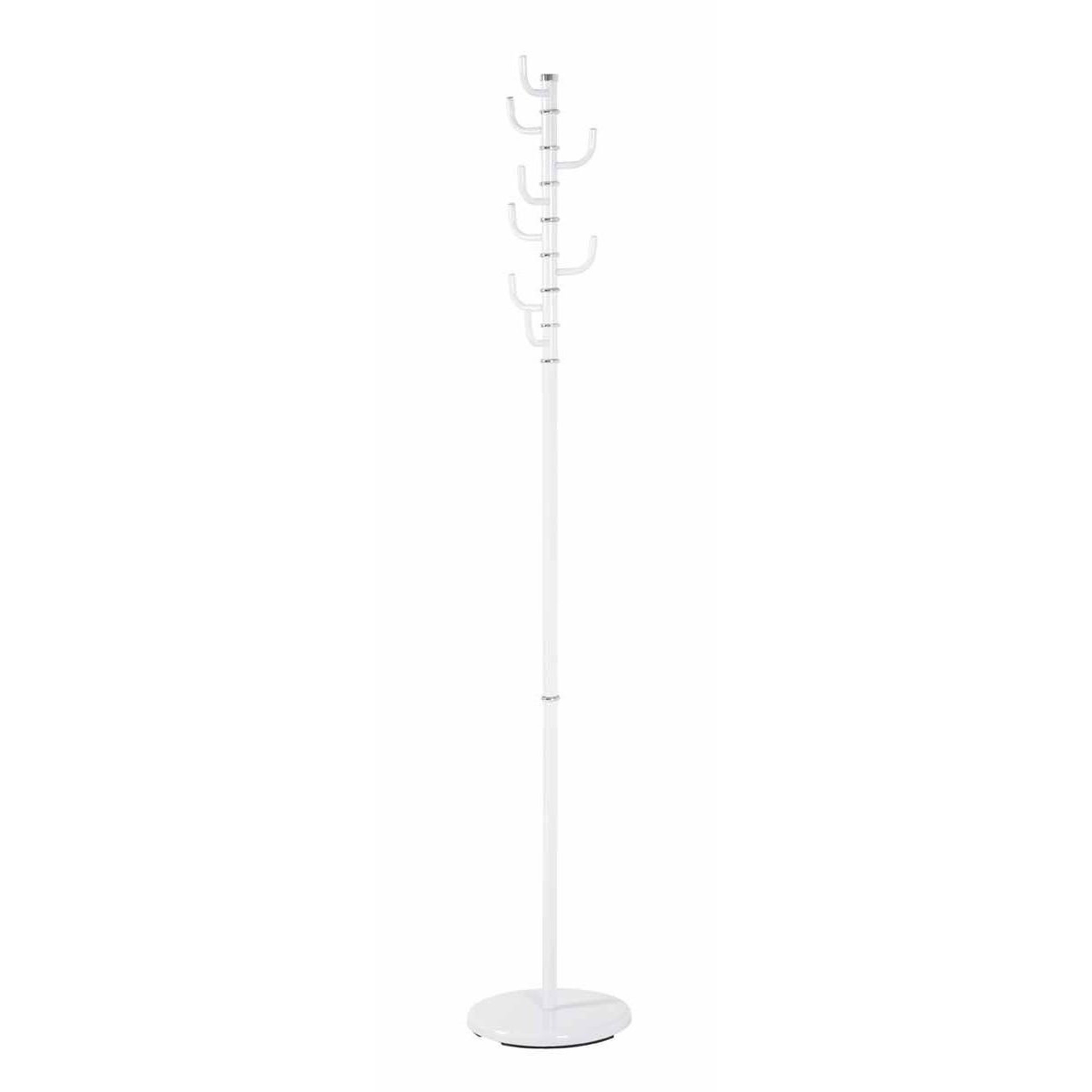 Paris Prix Porte-manteau 8 crochets  olgo  170cm blanc