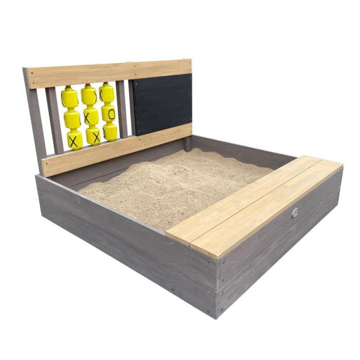 Axi House Bac à sable Kitty morpion gris-marron