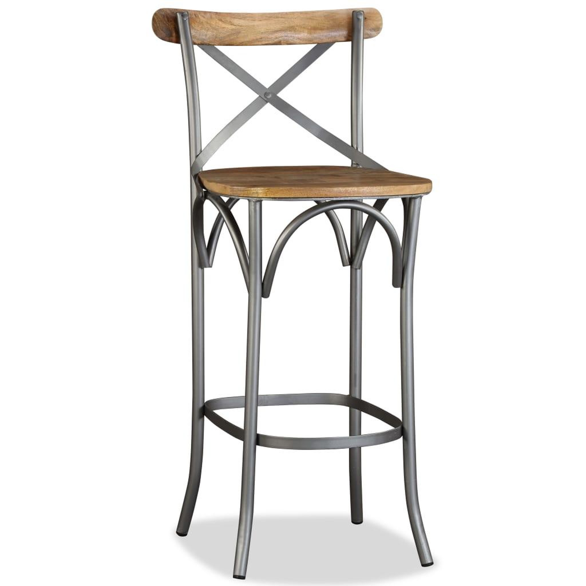 Voir la diapositive 5 : VIDAXL Tabouret de bar Bois de manguier massif