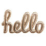 Voir la diapositive 1 : ATMOSPHERA Sticker Ballon  Hello  22x40cm Or