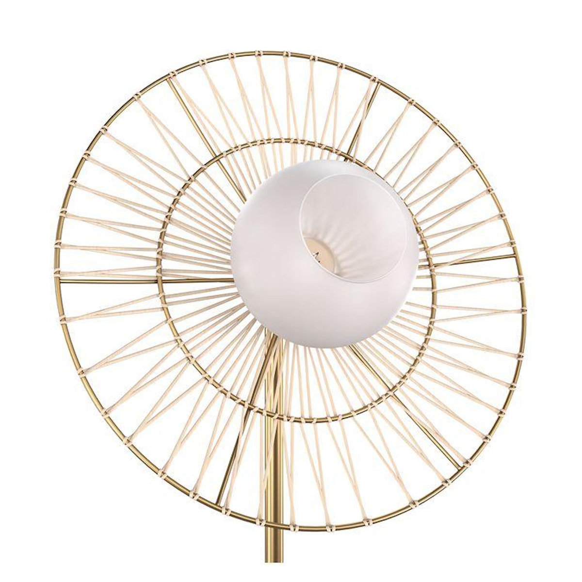 Rendez vous déco Lampadaire en métal doré 156 cm-Bandia