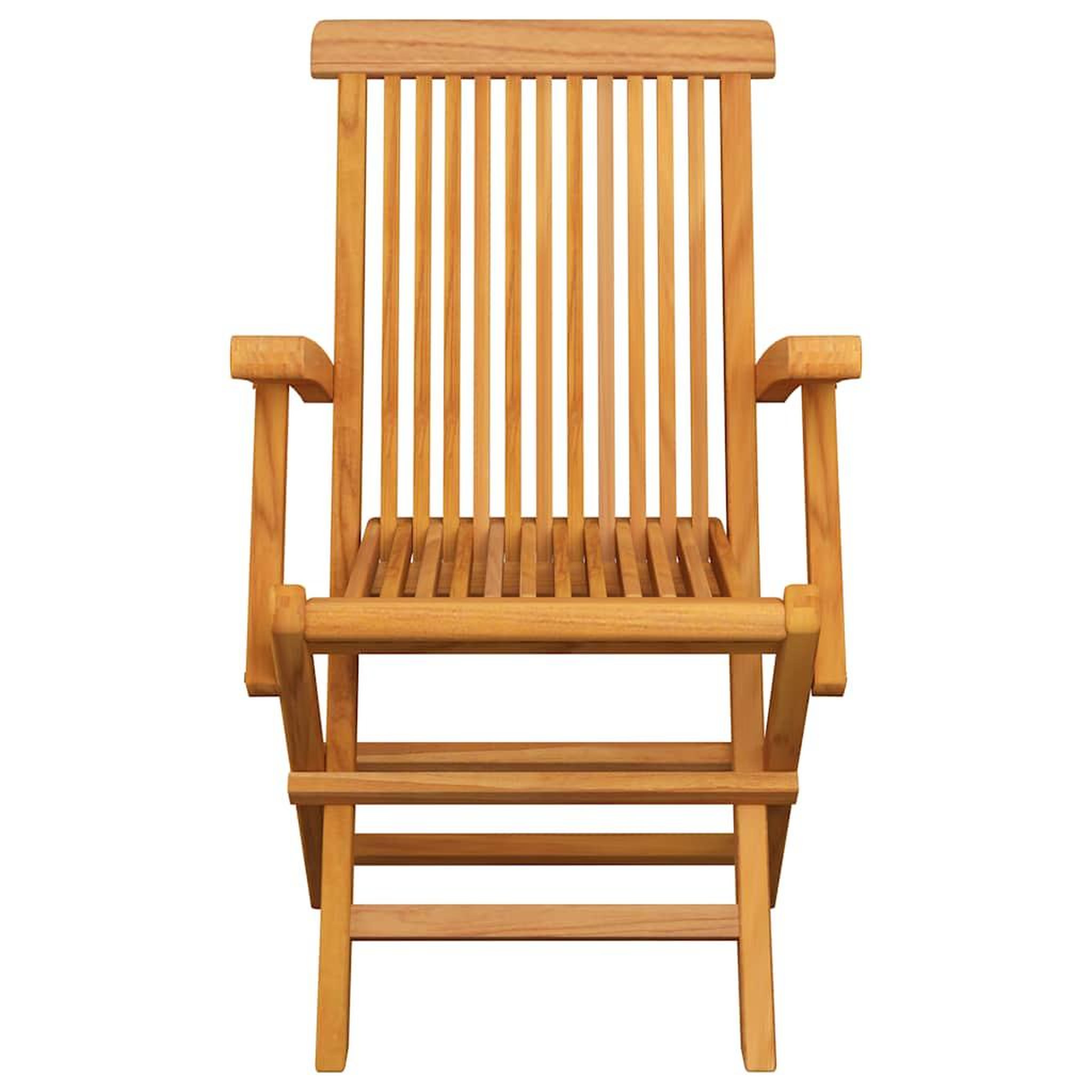 Voir la diapositive 4 : VIDAXL Chaises de jardin avec coussins beige lot de 3 Bois teck massif