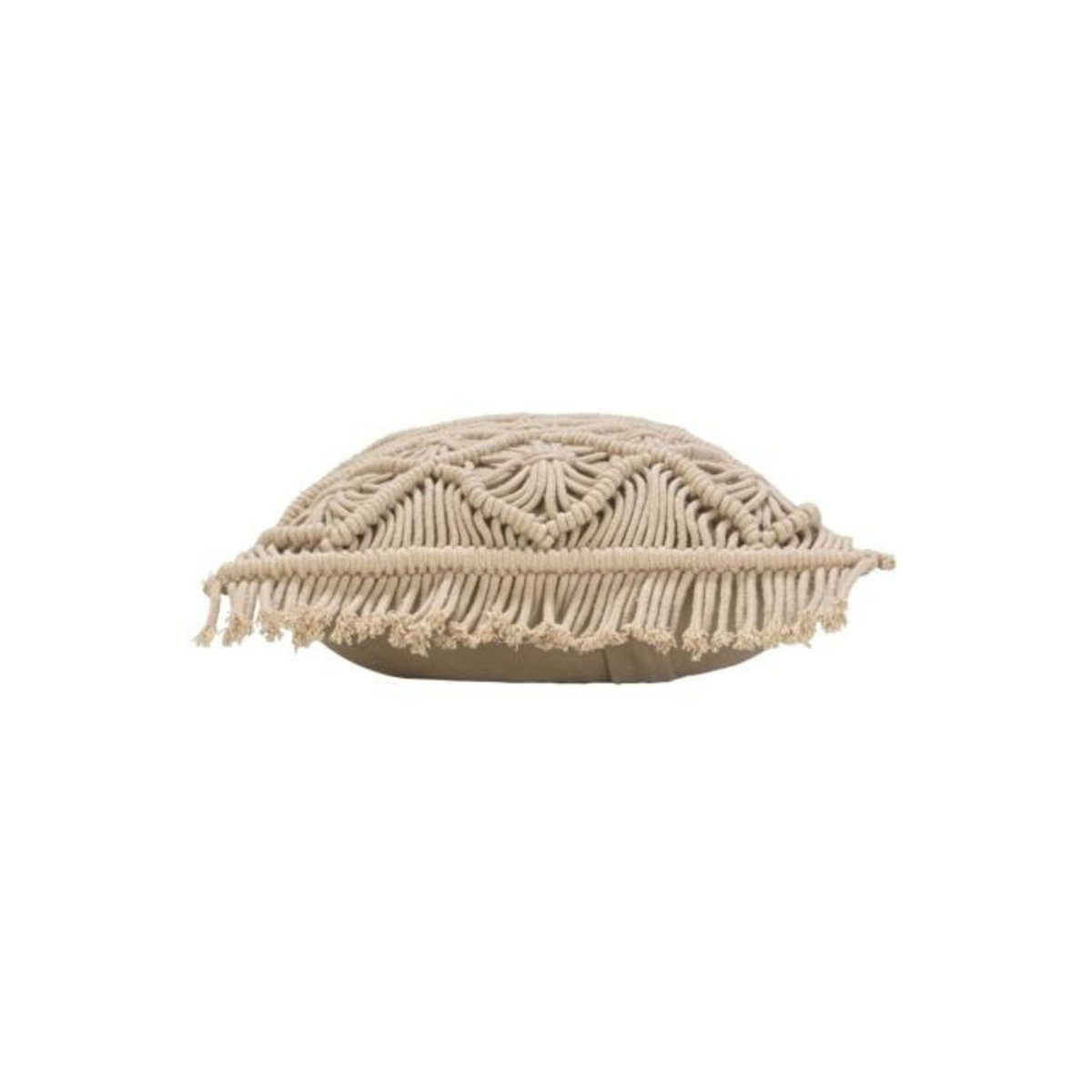 Paris Prix Coussin Déco Macramé  Indy  30x50cm Naturel