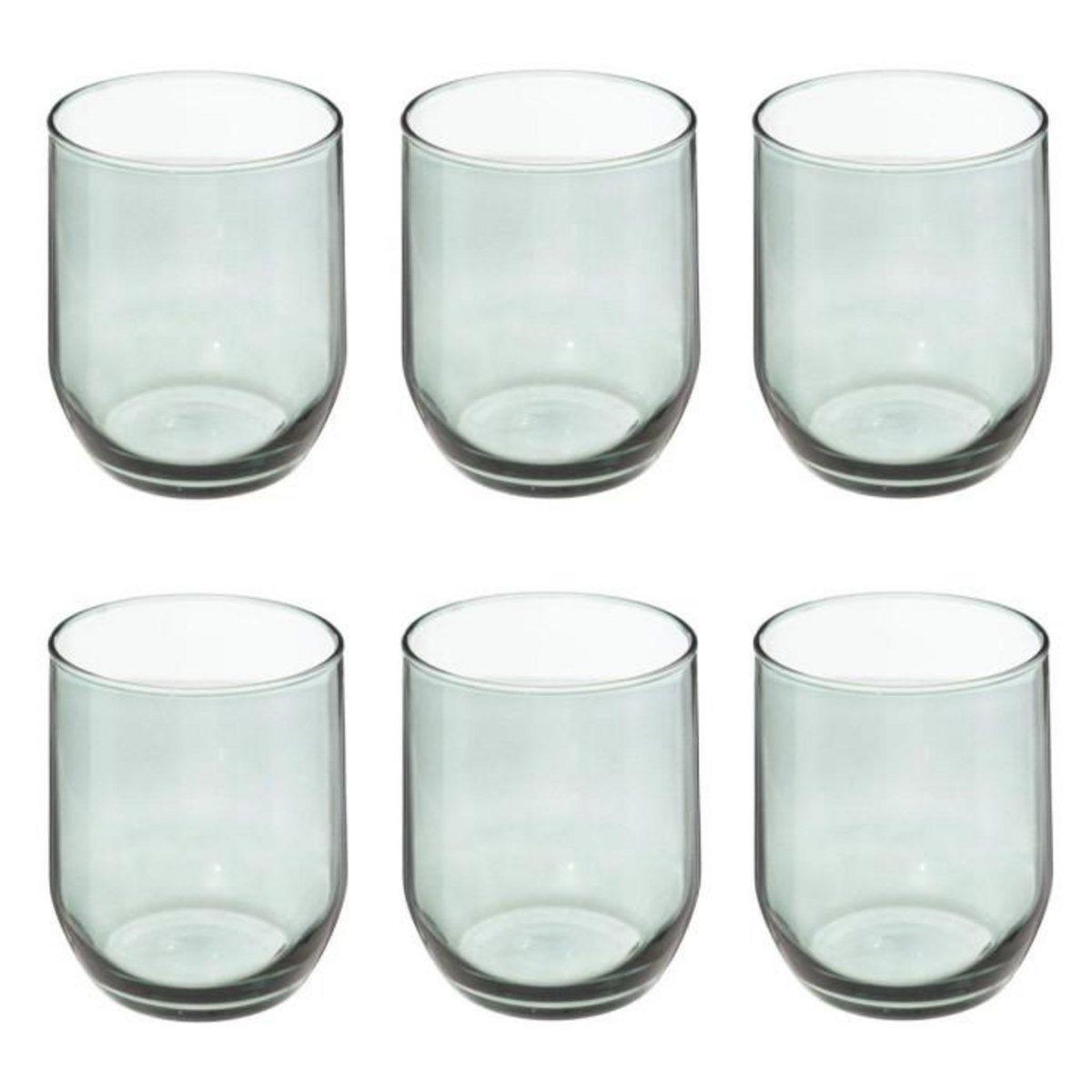 SECRET DE GOURMET Lot de 6 Verres à Eau  Paol'Eau  31cl Vert