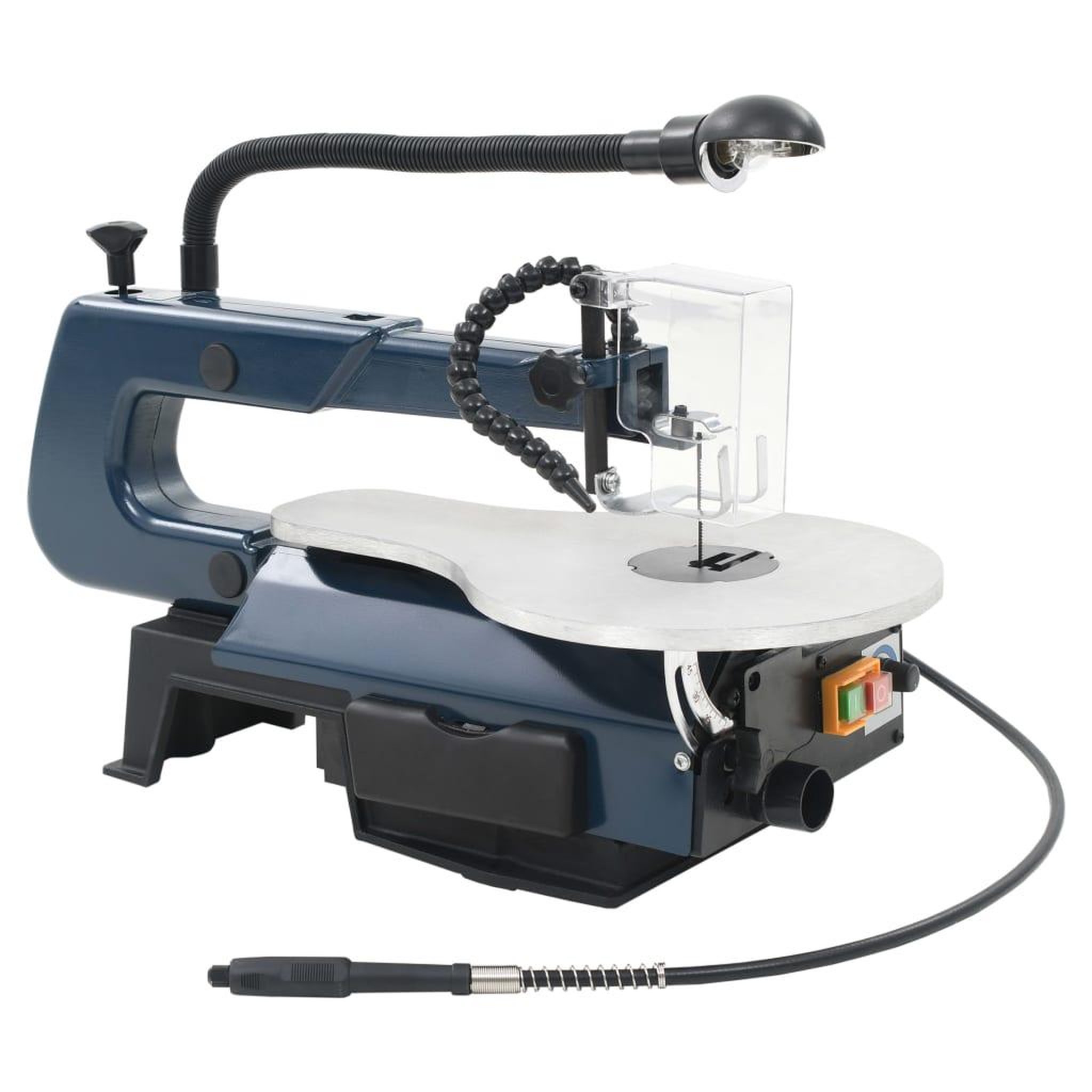 Voir la diapositive 3 : VIDAXL Ensemble de scie a chantourner 108 pcs 125 W 252 mm