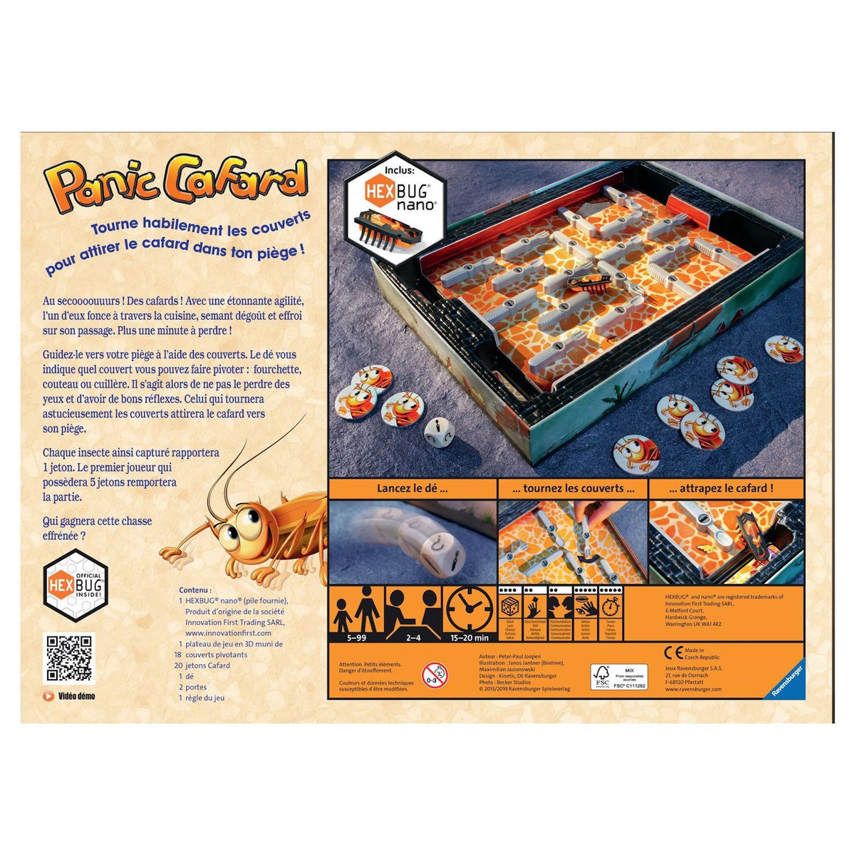RAVENSBURGER  Jeu Panic Cafard