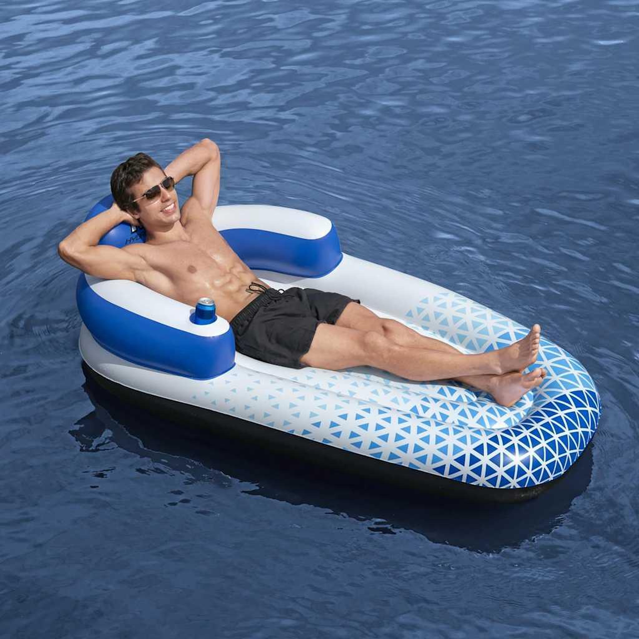 Voir la diapositive 1 : BESTWAY Bestway Chaise longue flottante Hydro Force 183x97 cm Bleu