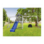 Voir la diapositive 2 : Axi House AXI Structure de jeu Beach Tower Gris Blanc  balancoire Nid ovale Roxy cadre escalade toboggan Bleu