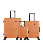 SWISS KOPPER SWISS KOPPER - LOT DE 3 - Valises grand format, weekend et cabine XXS USTER. Coloris disponibles : Gris, Bleu, Orange