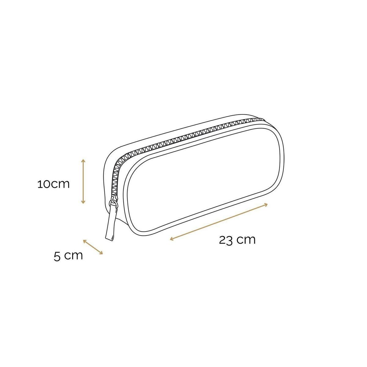 Bagtrotter BAGTROTTER Trousse scolaire rectangulaire Cybel Cheval Licorne Bleu