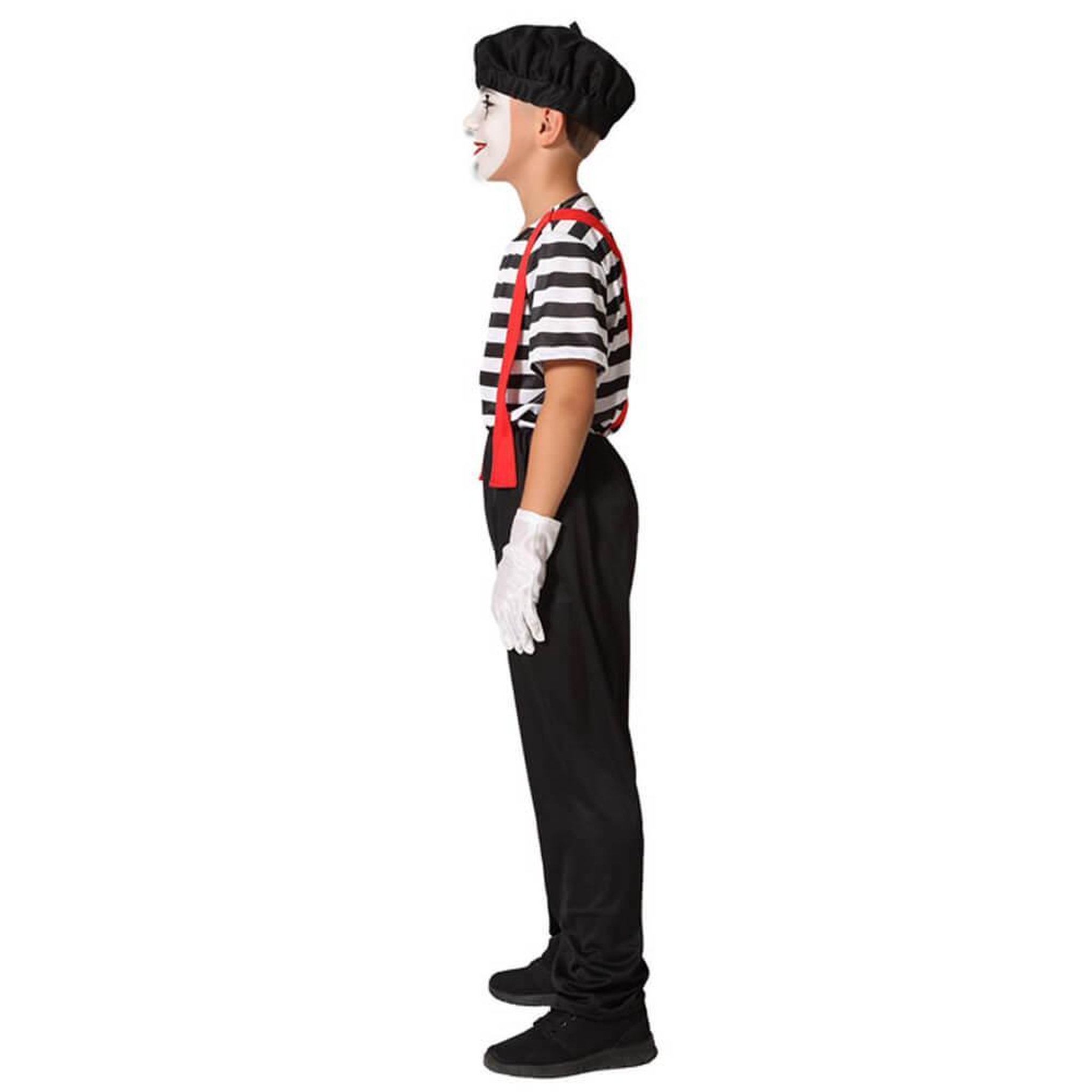 Voir la diapositive 2 : ATOSA Déguisement mime - Enfant - 7/9 ans (122 à 134 cm)