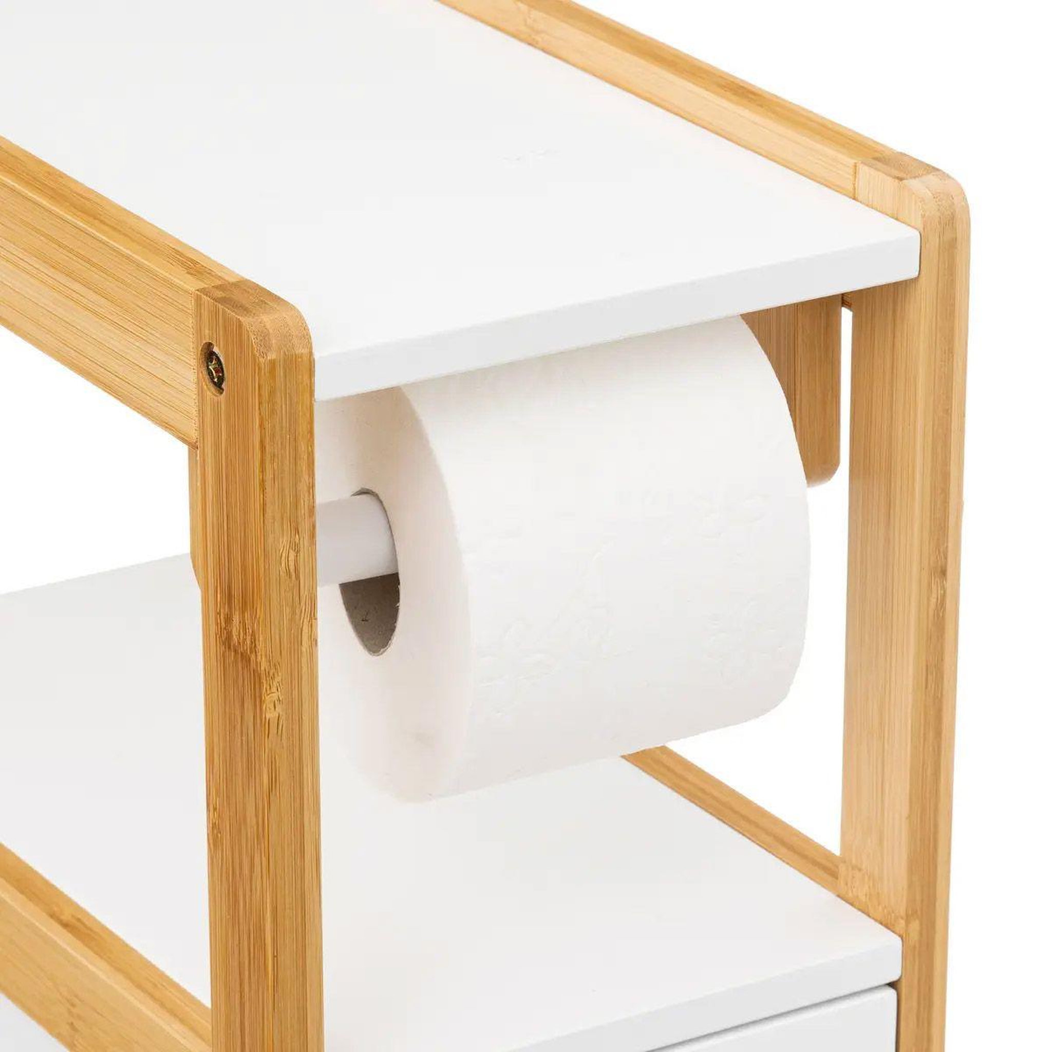 Voir la diapositive 3 : FIVE Dérouleur papier wc  natureo  80cm blanc