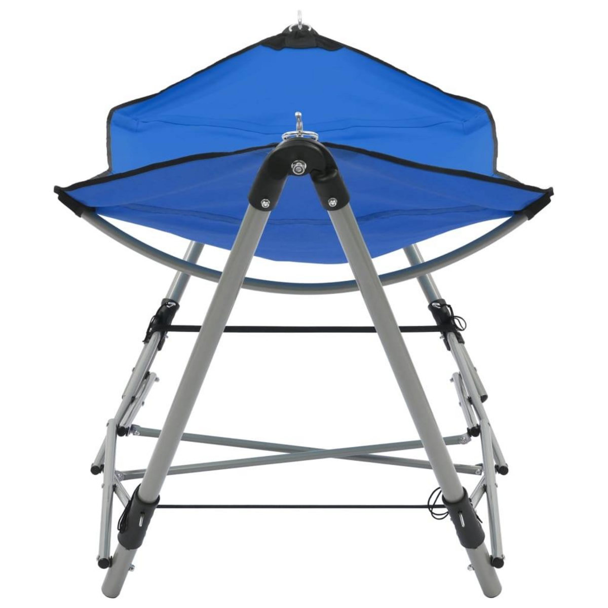 VIDAXL Hamac avec support pliable Bleu