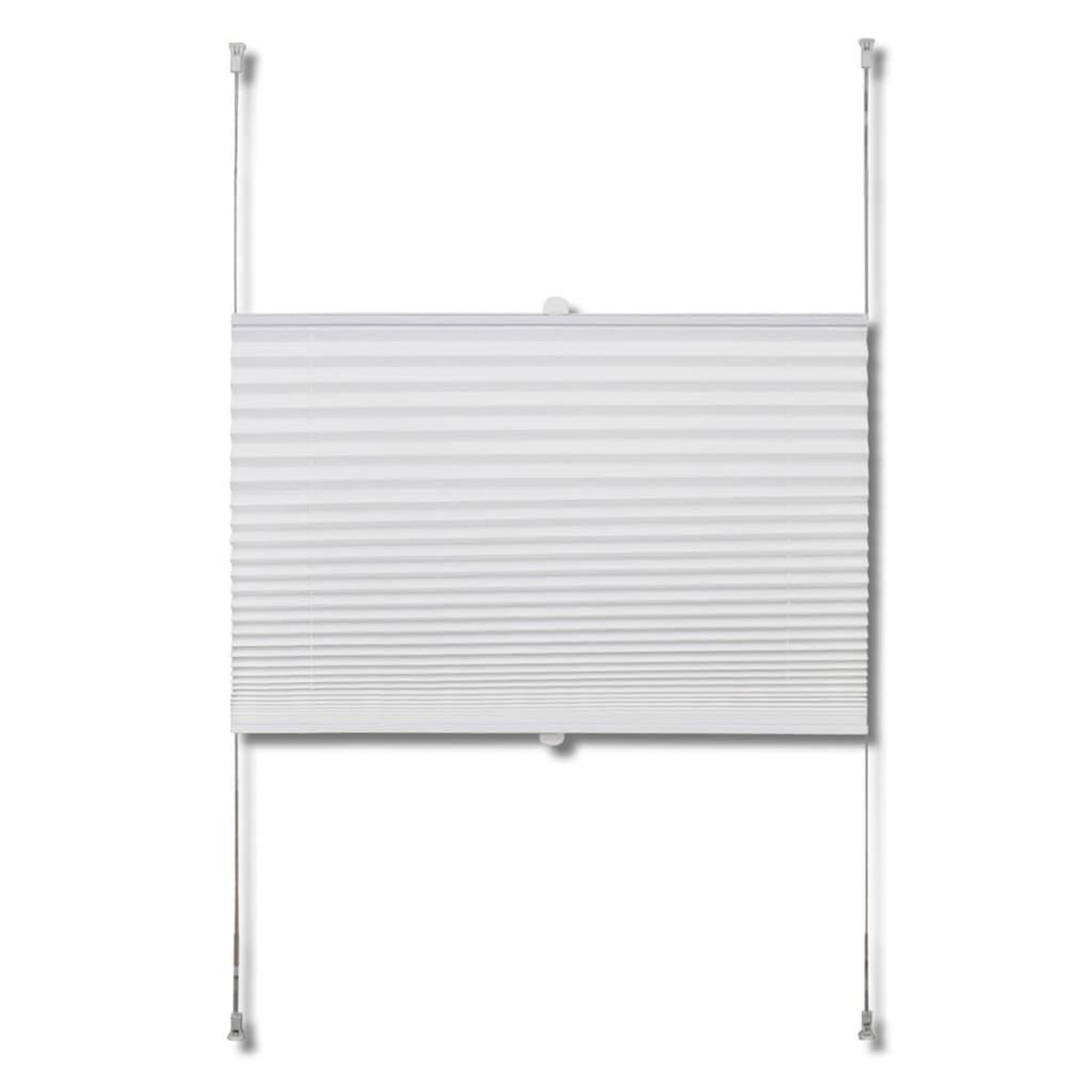 Voir la diapositive 4 : VIDAXL Store plisse 100x125 cm Blanc