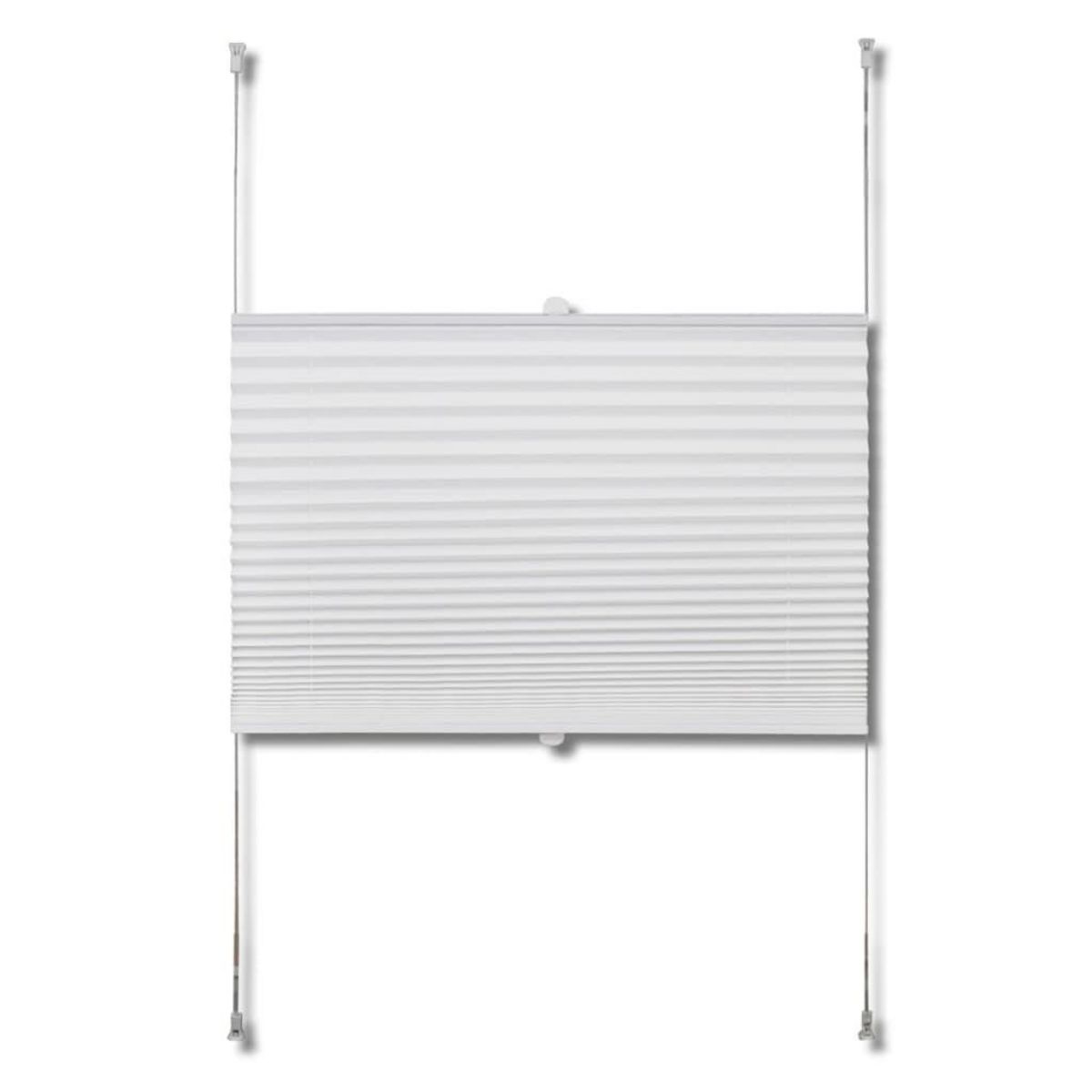 VIDAXL Store plisse 100x125 cm Blanc