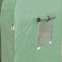 Voir la diapositive 5 : OUTSUNNY Serre de jardin 1,8 m² - 2 portes zippées 4 fenêtres - acier PE vert