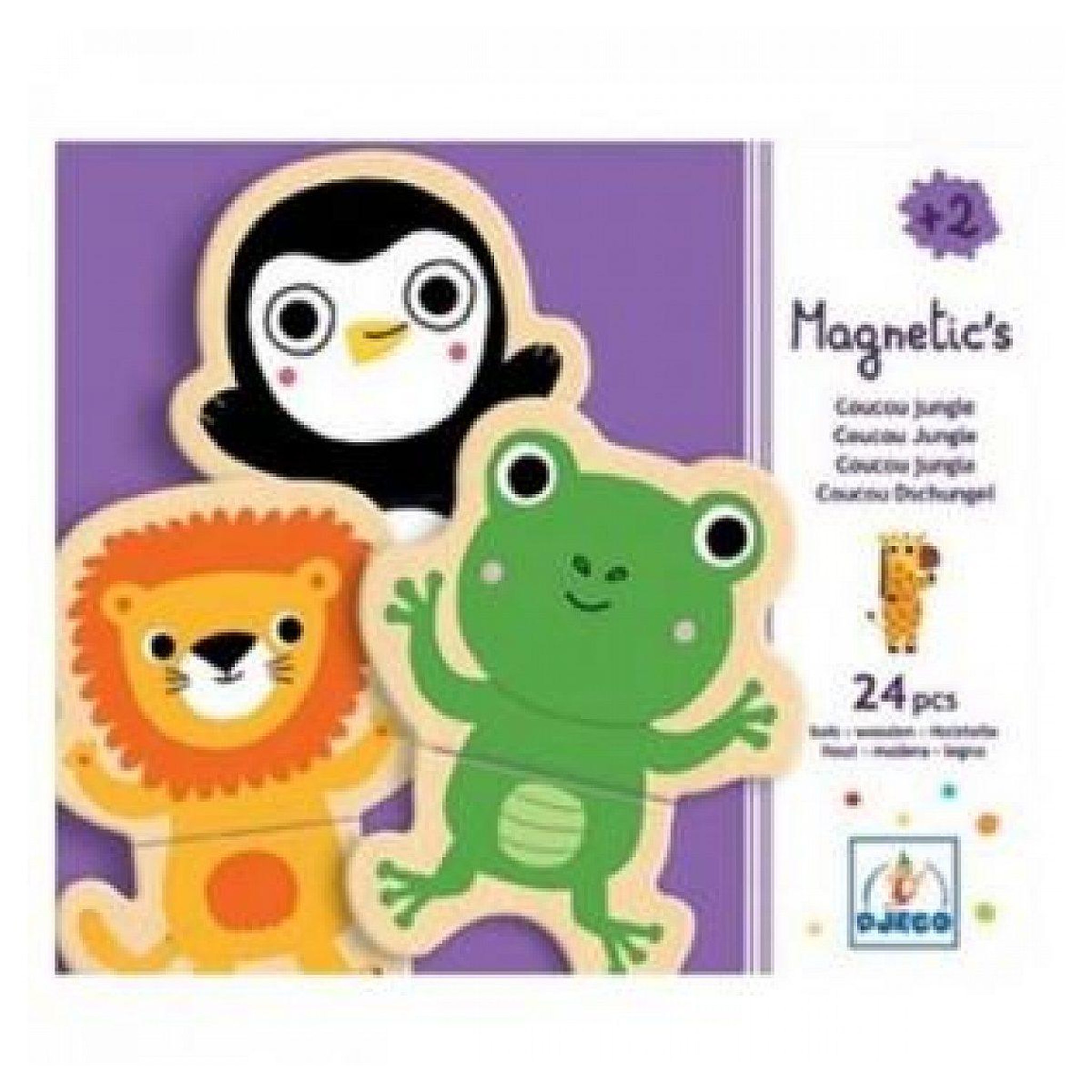 Djeco Magnetic s coucou jungle 24 pieces