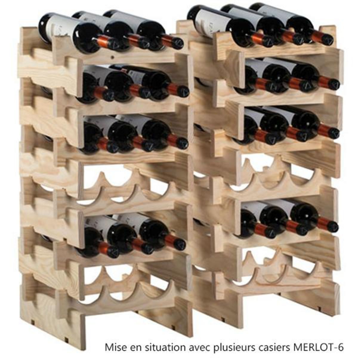 Astigarraga Casier bois 6 bouteilles - merlot-6