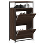 Voir la diapositive 1 : VIDAXL Armoire a chaussures chene marron 60x34x112cm bois d'ingenierie
