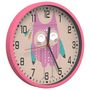 Voir la diapositive 3 : VIDAXL Horloge murale rose Ø25,5 cm polystyrene et verre