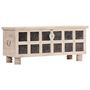 Voir la diapositive 3 : VIDAXL Boîte de rangement Blanc 110x40x45 cm Bois d'acacia massif