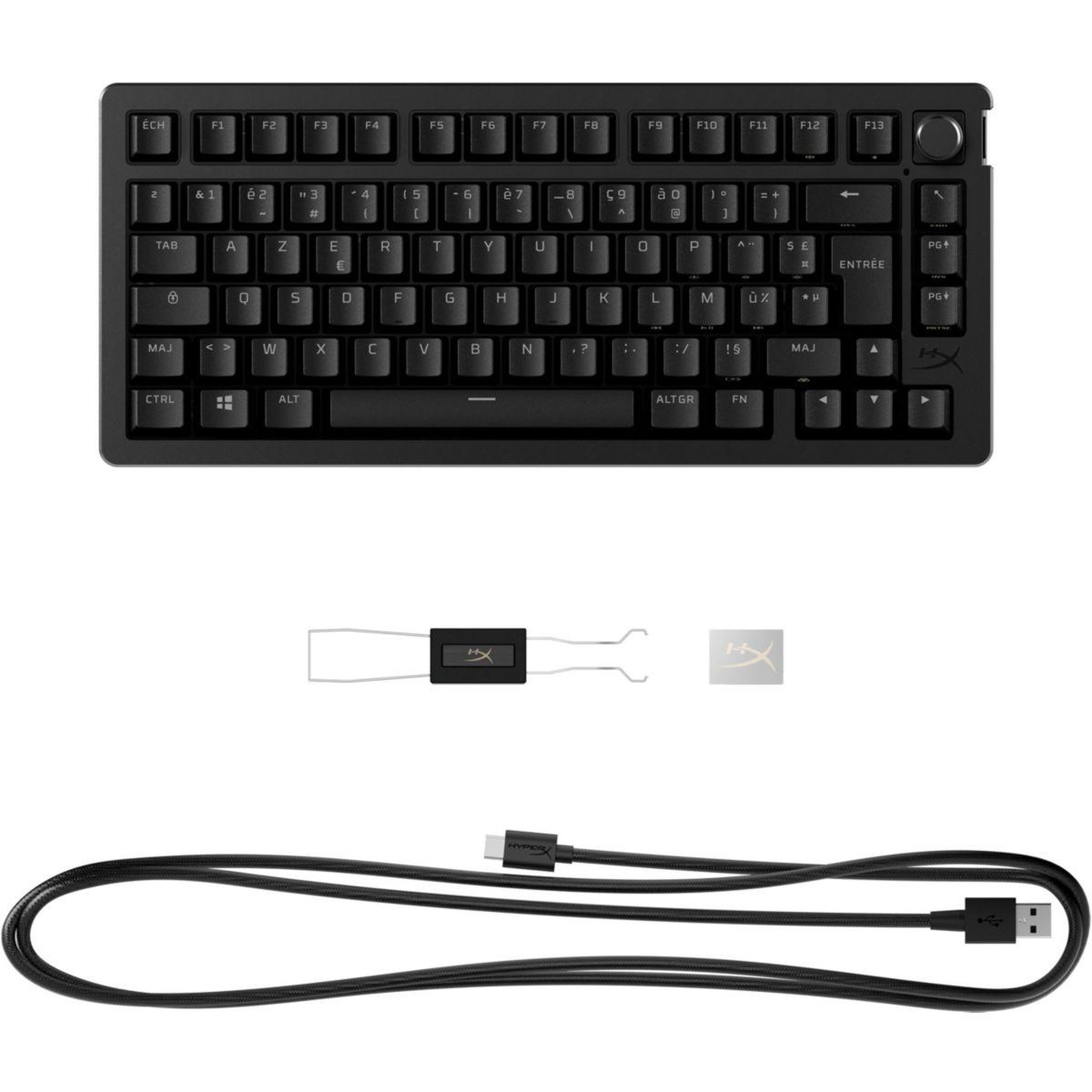 HyperX Clavier gamer sans fil alloy rise wireless 75