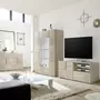 NOUVOMEUBLE Petit meuble TV contemporain couleur chêne SANDREA 3
