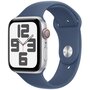 Voir la diapositive 1 : APPLE Montre connectée SE 44mm Argent/Denim M/L Cellular