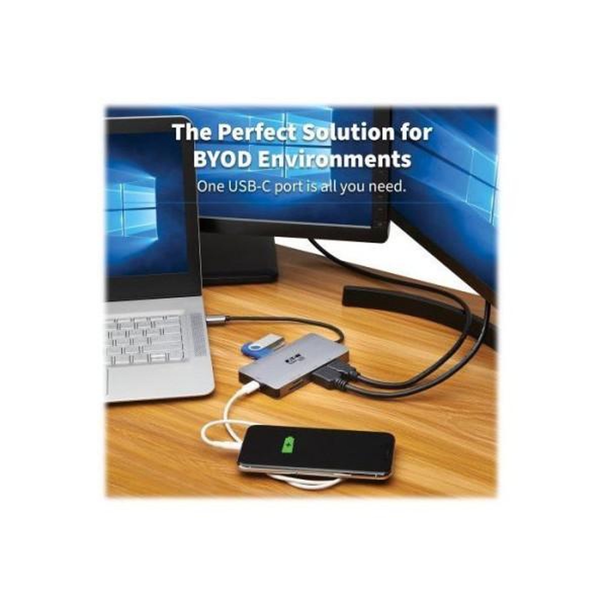 Eaton Docking station usb-c - eaton - u442-dock8-gg - double écrans - hdmi 4k 60hz - usb 3.2 gen1