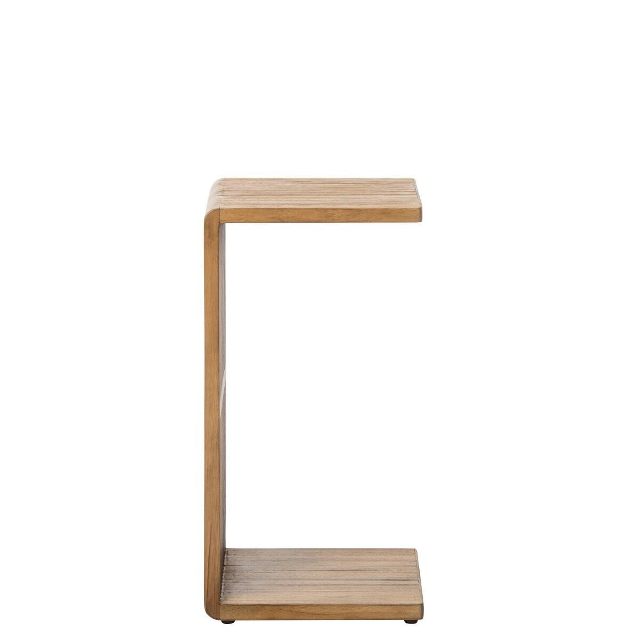 Voir la diapositive 3 : J-LINE Table d'appoint en bois  lars  65cm naturel