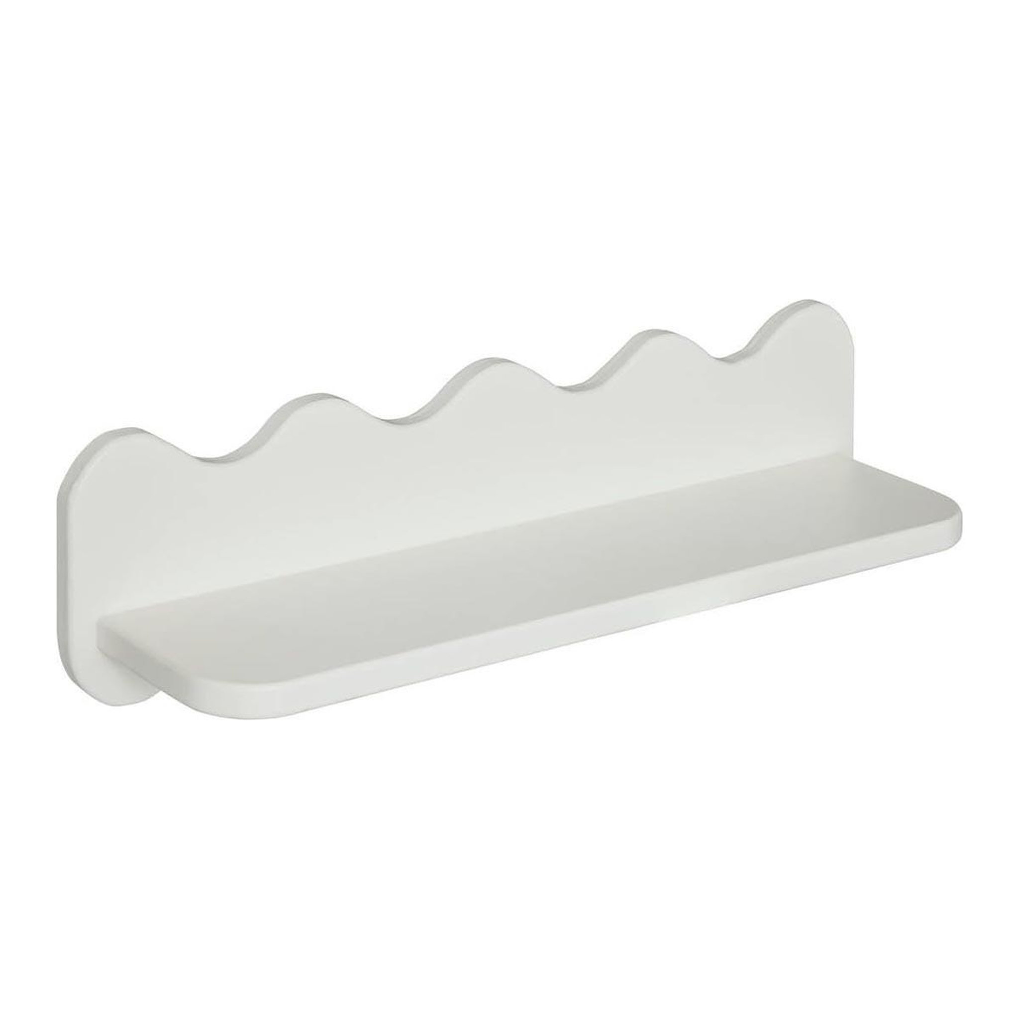 ATMOSPHERA Étagère murale vague  salina  53cm blanc
