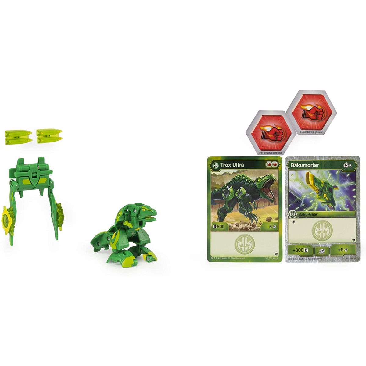SPIN MASTER Pack 1 Bakugan ultra avec Baku-Gear Trox vert