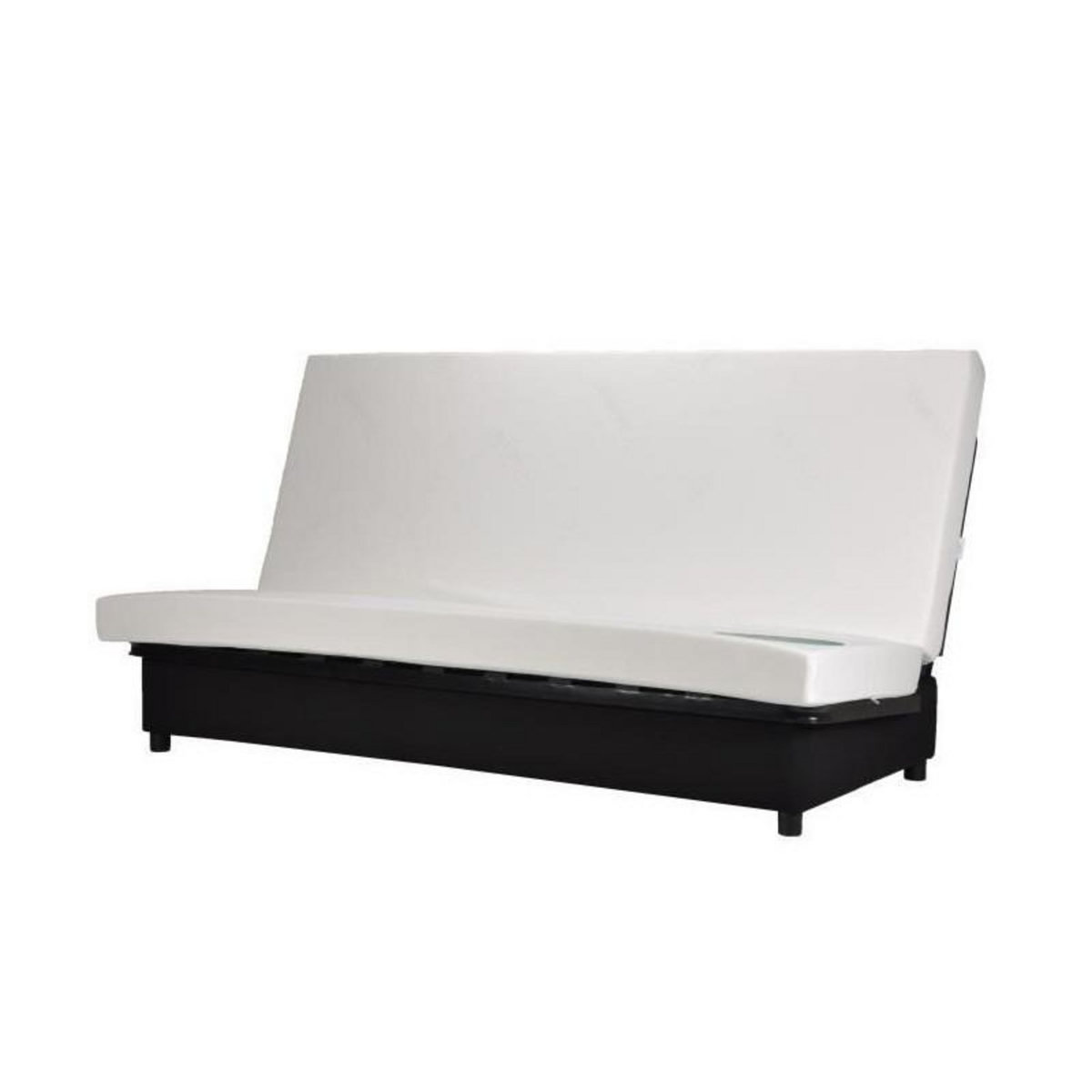 BULTEX BEIJA Banquette clic-clac 3 places - Comfort BULTEX - L 192 x P 95 cm - Tissu noir