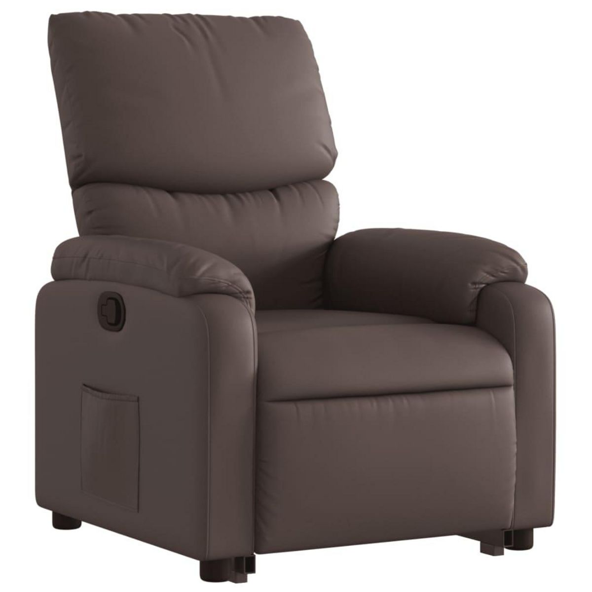 VIDAXL Fauteuil inclinable marron similicuir