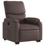 Voir la diapositive 4 : VIDAXL Fauteuil inclinable marron similicuir
