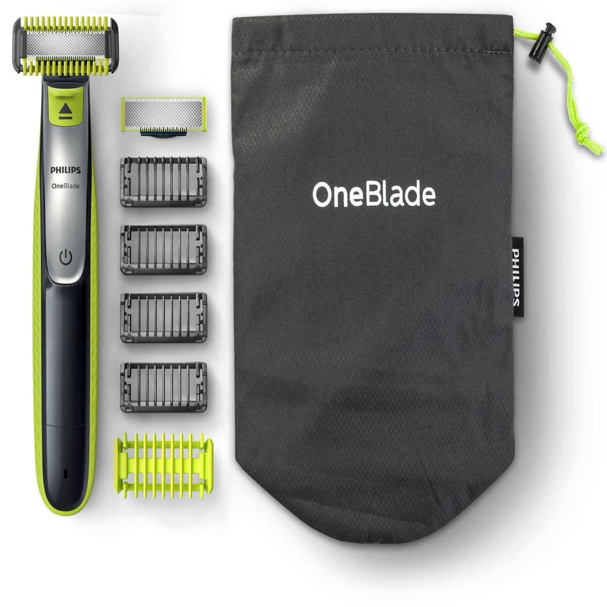 Philips Philips Norelco OneBlade QP2630/30 tondeuse corps / rasoirs Charbon de bois, Citron vert