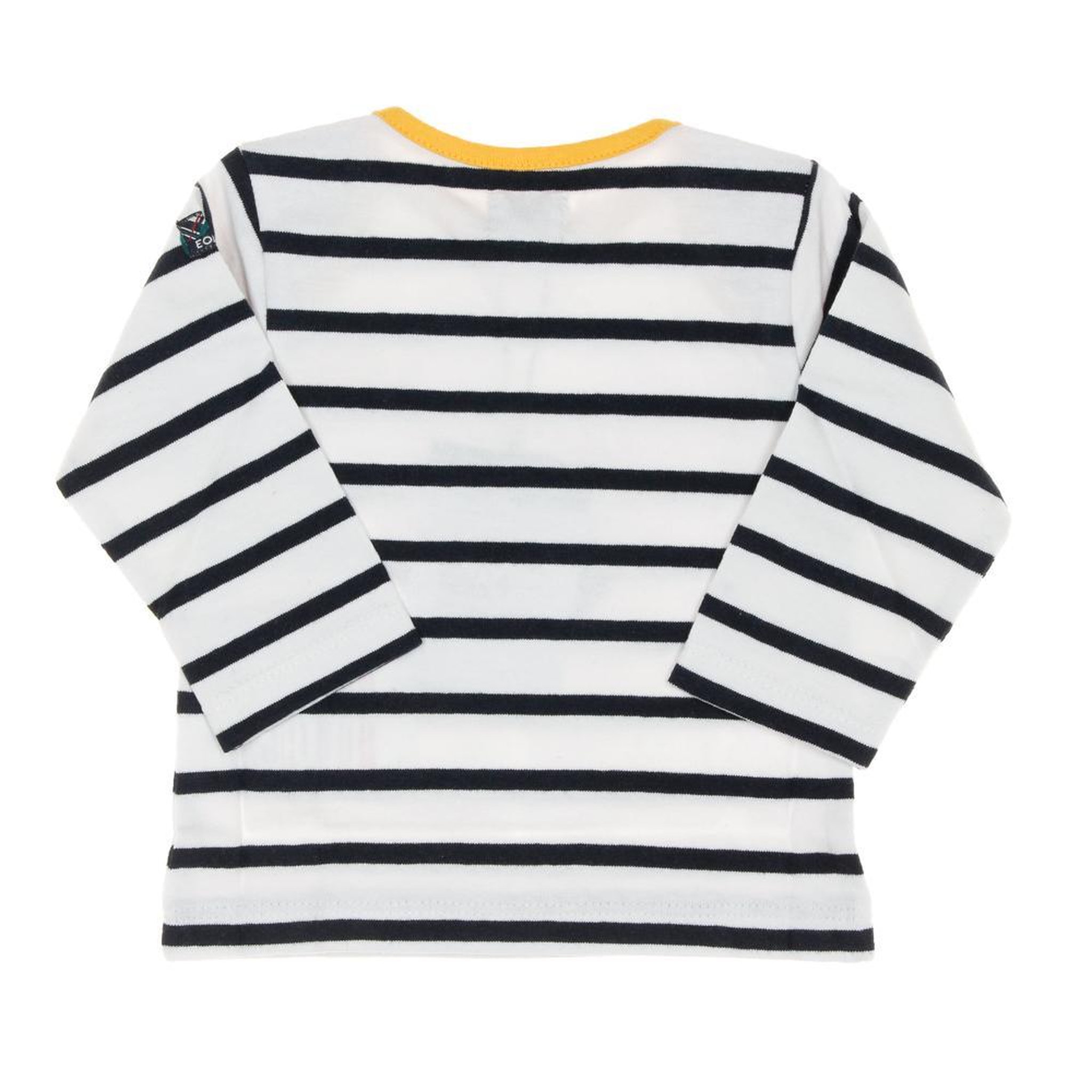 Voir la diapositive 2 : ELLE EST OU LA MER T-shirt Marine/Blanc à rayures Enfant EOM Loris