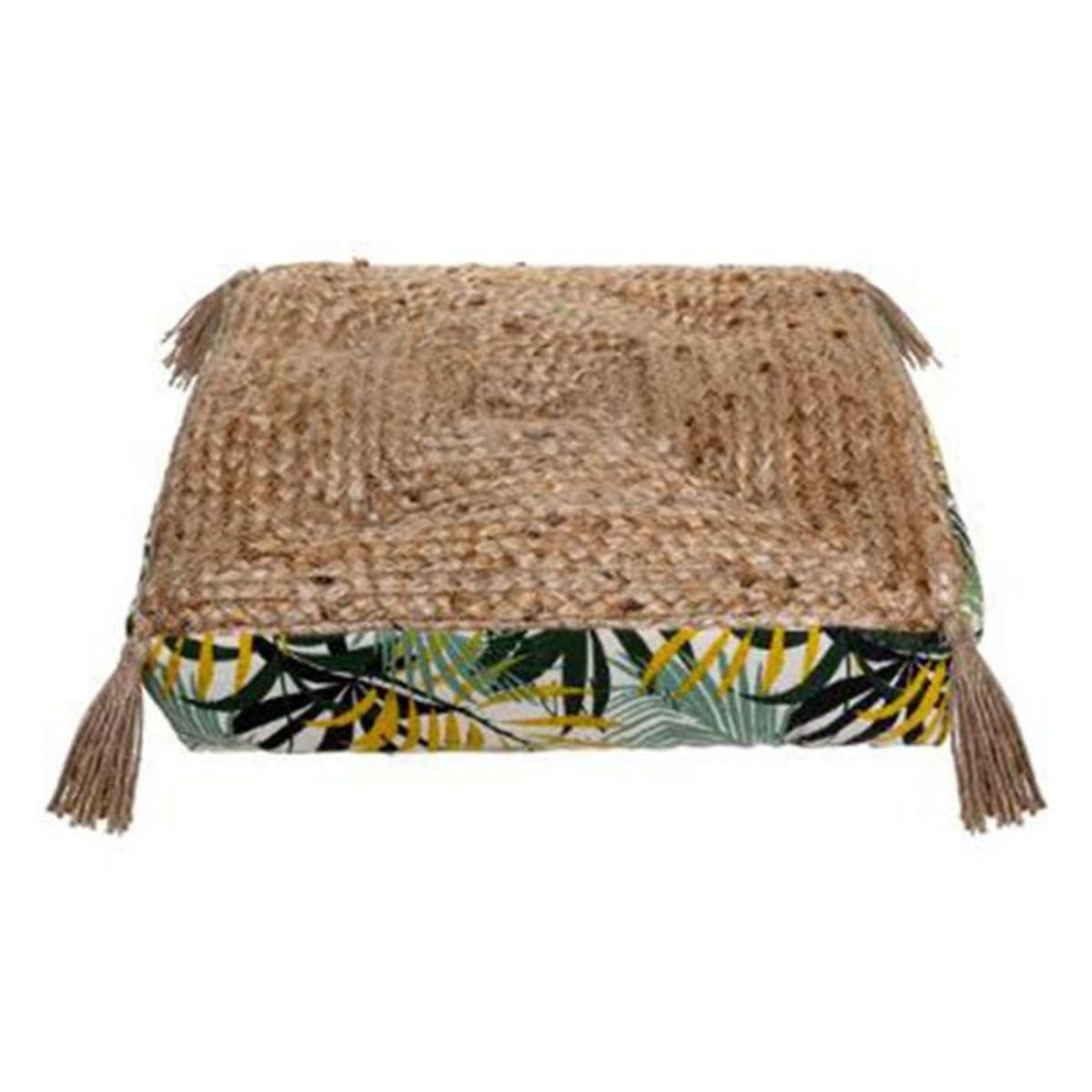 ATMOSPHERA Coussin de Sol Jute  Tropic  38x38cm Multicolore