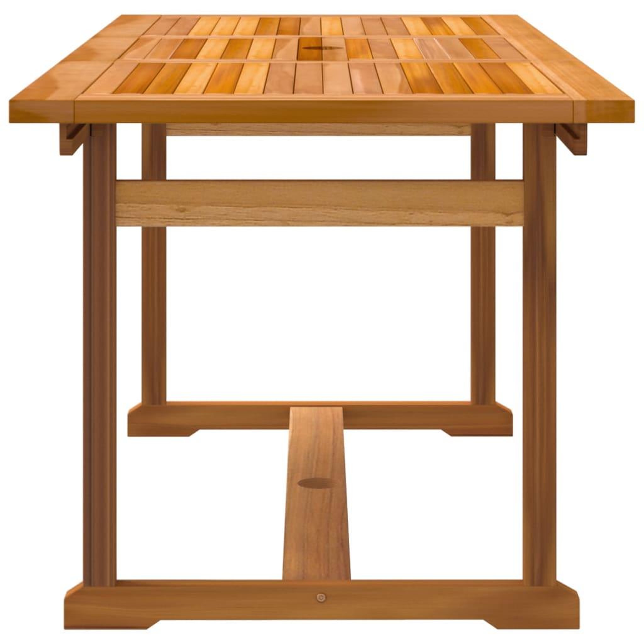 Voir la diapositive 5 : VIDAXL Ensemble a manger de jardin 5pcs bois d'acacia solide textilene