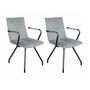 Voir la diapositive 1 : Paris Prix Lot de 2 Chaises Rétro  Eaden  87cm Gris