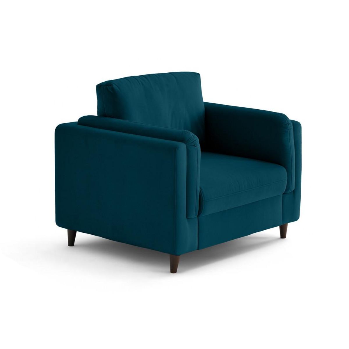 LISA DESIGN Brooke - fauteuil en velours pieds en bois